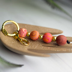 Savannah Red 4-Ball Keychain - JILZARAH
