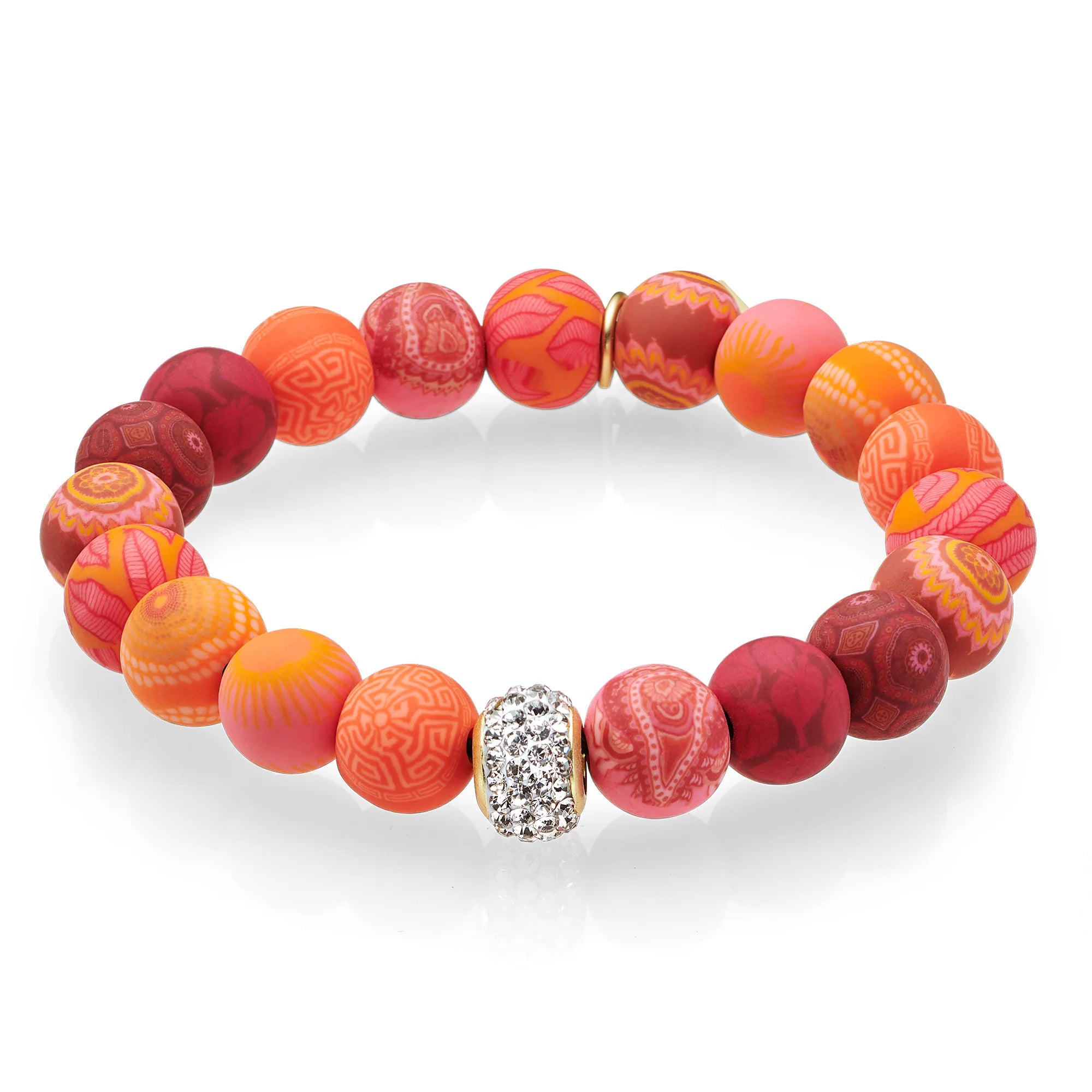 Savannah Red Crystal Stretch Bracelet